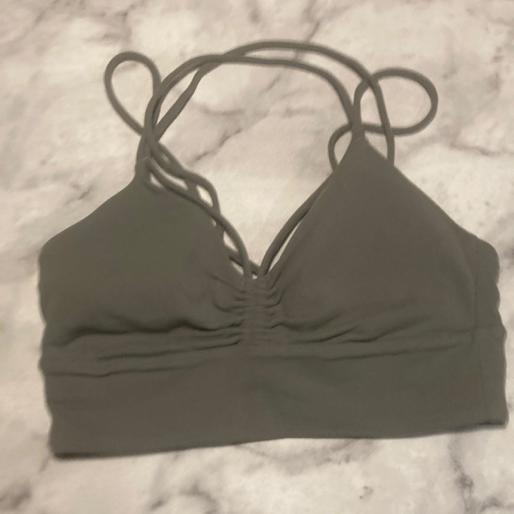 Lululemon athletica Strappy Olive Green Bralette - Picture 12 of 16